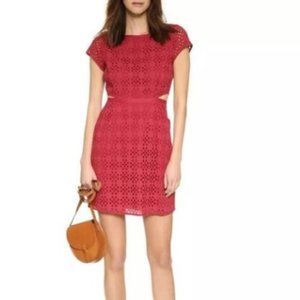 Madewell eyelet cut out dress